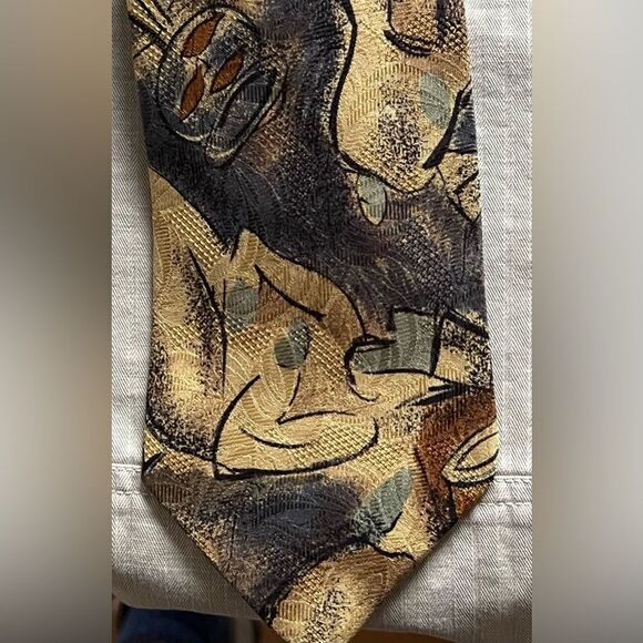 Stefano Milano Mens Silk Tie - Picture 6 of 10